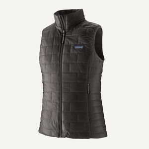 NWT Patagonia Nano Puff Vest Lightweight Puffer Black Women's Size Medium Med M